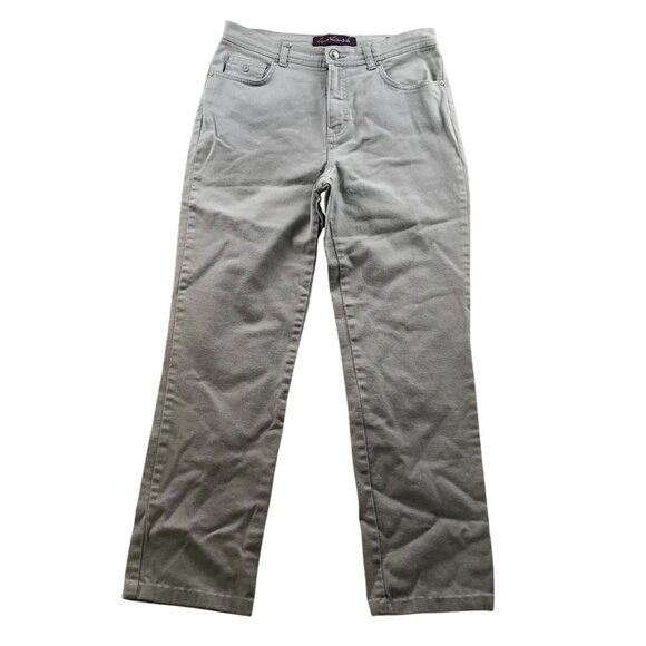 Gloria Vanderbilt Denim - Gloria Vanderbilt Womens Amanda Jeans Size 8 Classic Straight Leg Gray Casual